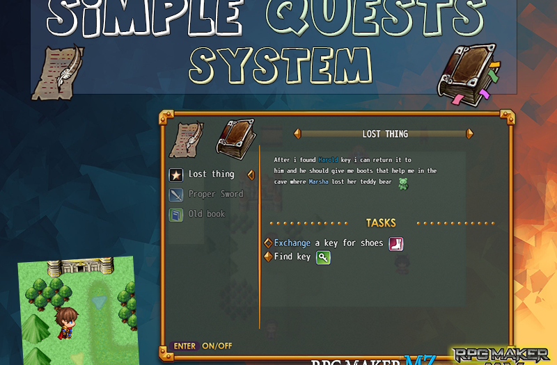 Simple quests system plugin