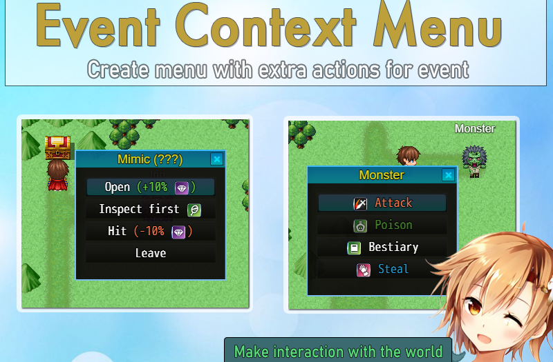 event context menu plugin